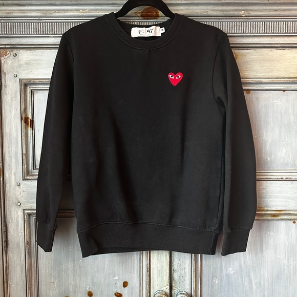 Comme Des Garçons Play Black Heart Sweatshirt Size M - Picture 3 of 6